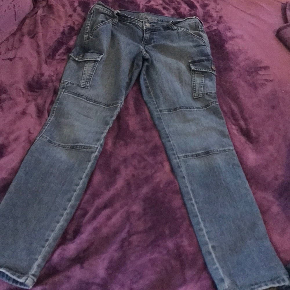 Skinny cargo jeans